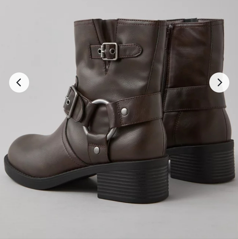 American Eagle Outfitters Black Combat Boots